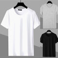 Solid Color Men's Slim Fit T Shirt Tee Top Casual Short Sleeve Trendy Style