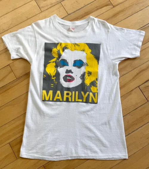 80s Marilyn Monroe Andy Warhol Style Pop Art Portrait T-Shirt