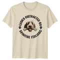 Easily Distracted By Spinone Italiano Mens T-Shirt Womens Tee Graphic Top