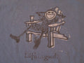 LIFE IS GOOD! Keep It Simple Kicked Back Relaxing Blue T Shirt Size L