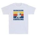 Jiu Jitsu Shirts Aggressive Cuddling BJJ MMA Jujitsu Funny Vintage Men's T-Shirt