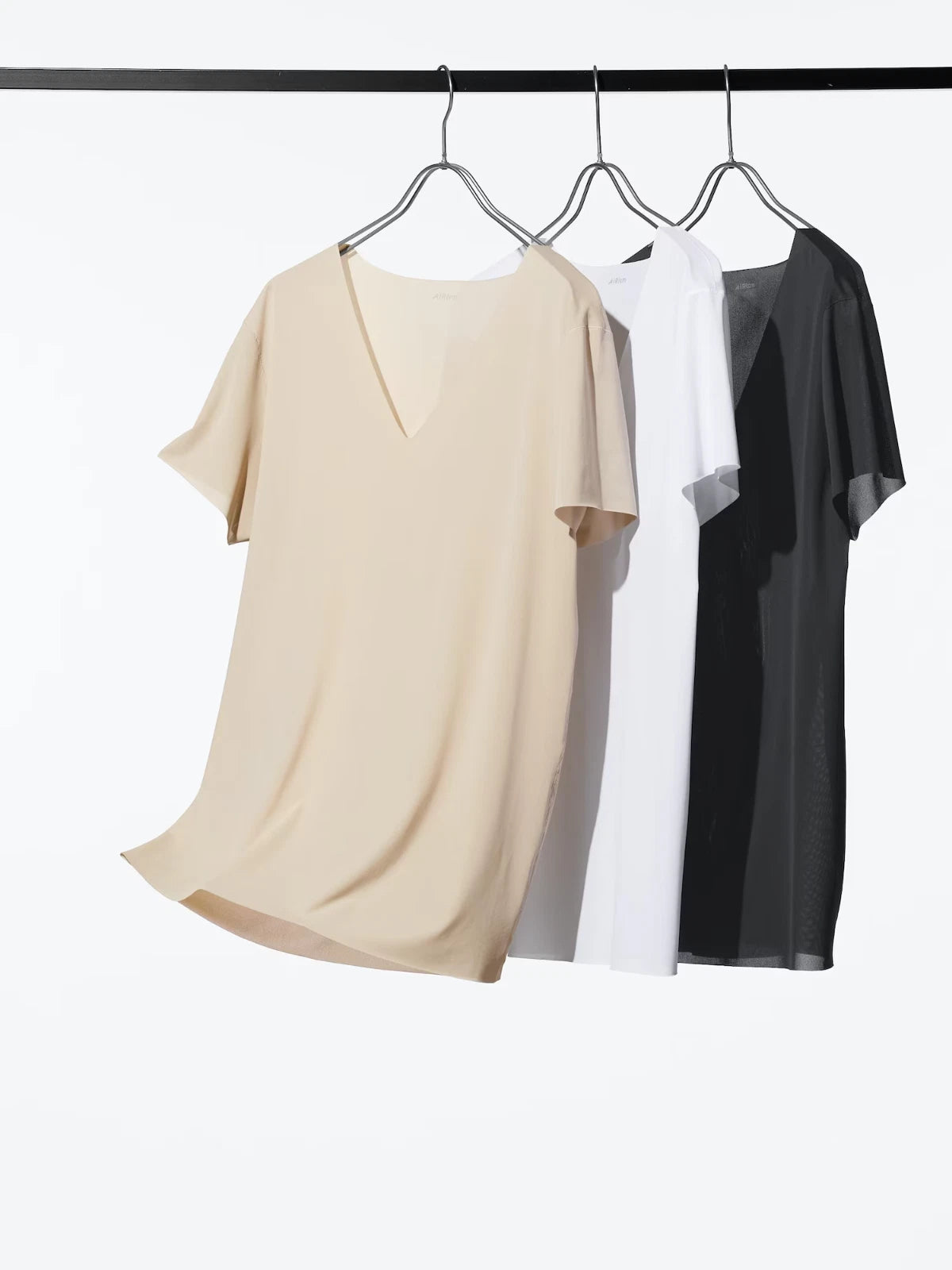 UNIQLO AIRism Mesh Anti-Odor V-Neck T-Shirt S-4XL White/Black/Beige 464308 NWT