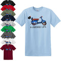 VINTAGE LIFE VESPA T-SHIRT Biker Motorcycle Scooter Rider Retro Mod Sca New Top