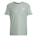 adidas Own The Run Crew Neck Short Sleeve T-Shirt Mens Green Casual Tops JC9793