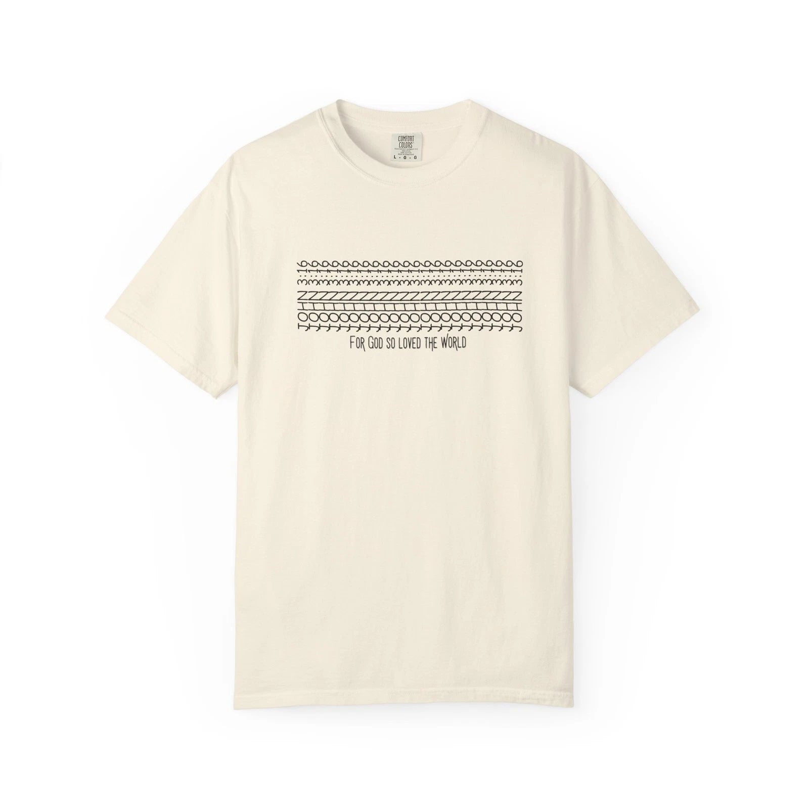 John 3:16 Jesus Shirt Unisex Garment-Dyed T-shirt