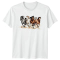 Five Running Wild Horses Majestic T-Shirt Horse Lover Western Equestrian