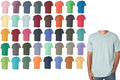 MEN'S HEAVYWEIGHT T-SHIRT, 100% PREWASHED PIGMENT DYED COTTON, SHORT SLEEVE S-XL