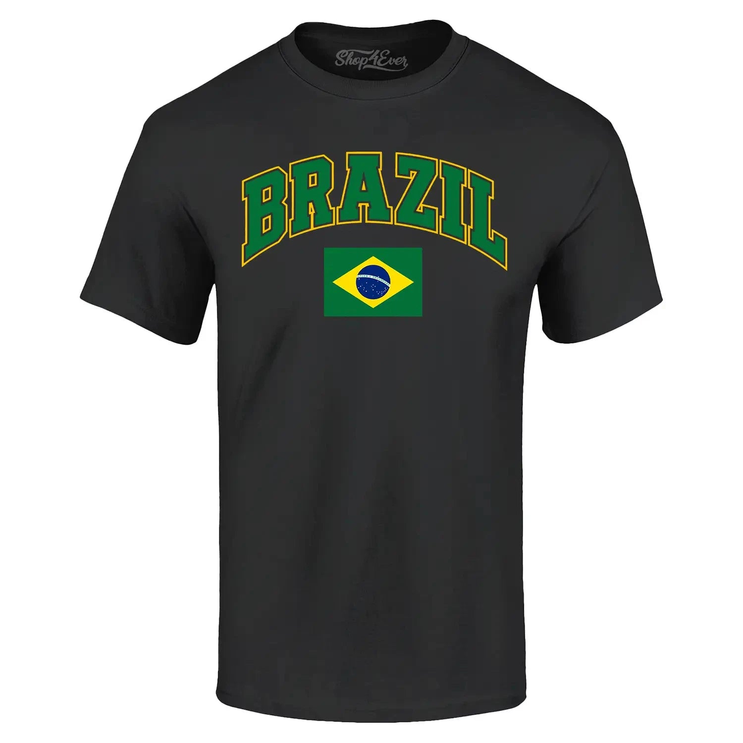 Brazil Flag Soccer Season Football T-shirt Brazilian Flag Shirt