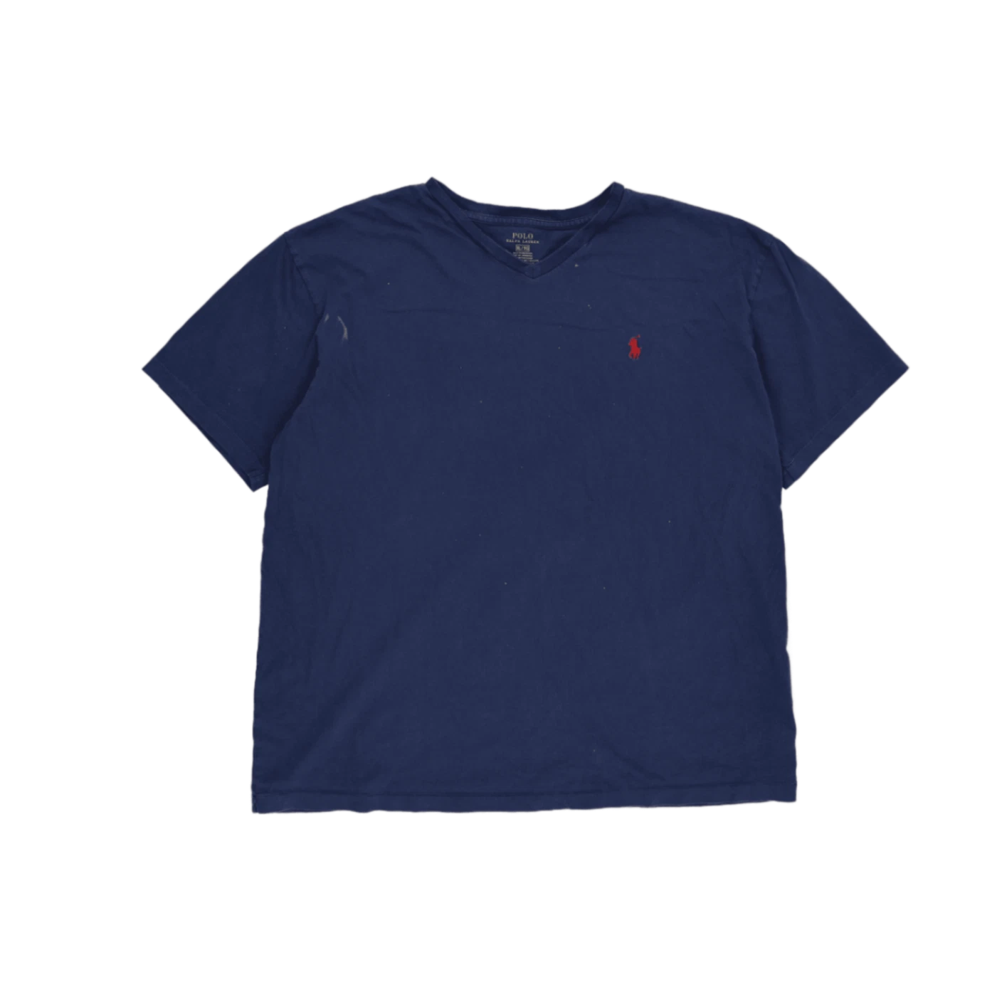 Polo Ralph Lauren Men's Navy Blue V-Neck Short Sleeve Cotton T-Shirt Size XL