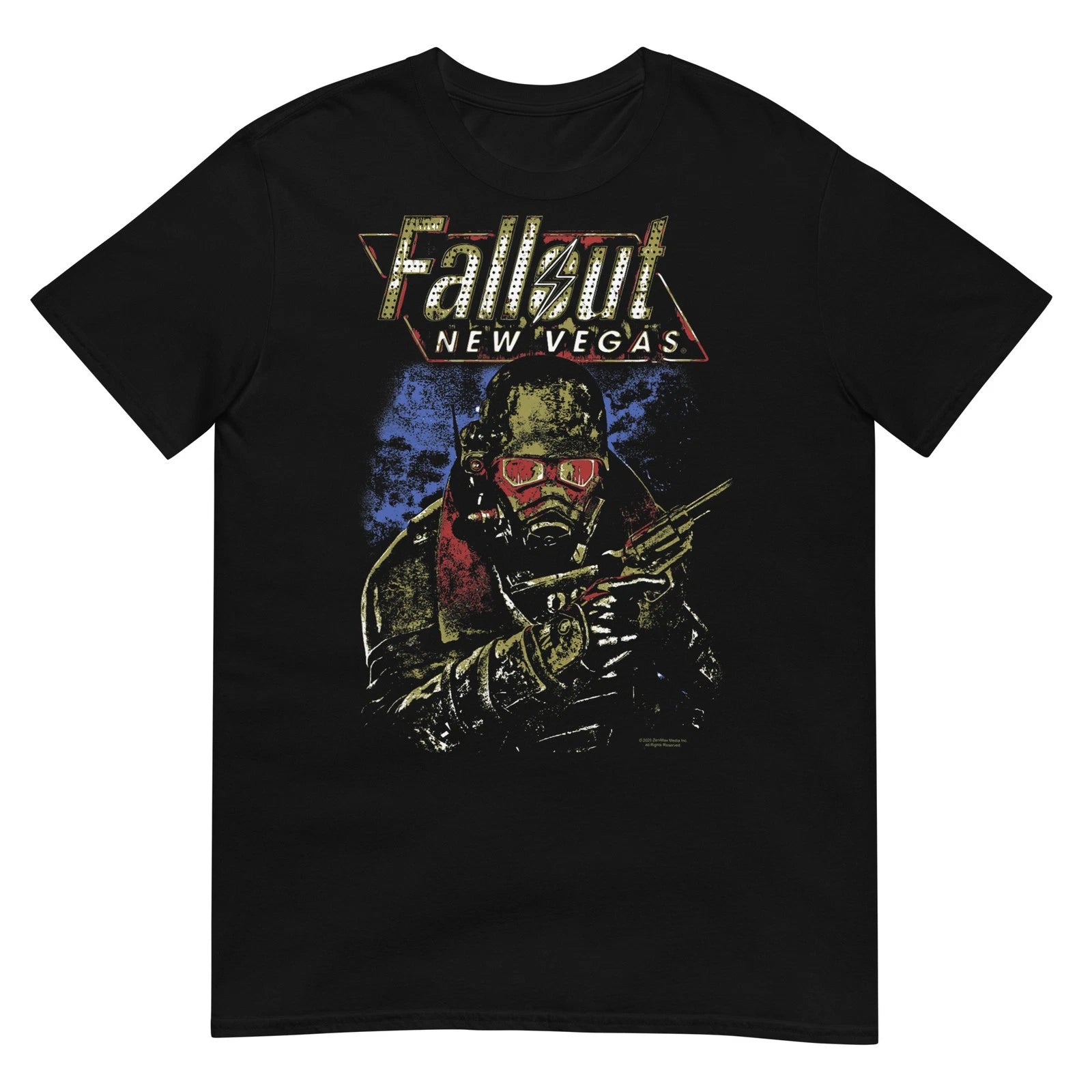 Fallout New Vegas Ranger Vintage Distressed Video Game T-Shirt