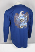 Ariat Men's Rebar Workman Chrome Moto Eagle Long Sleeve T Shirt Glacier 10052670