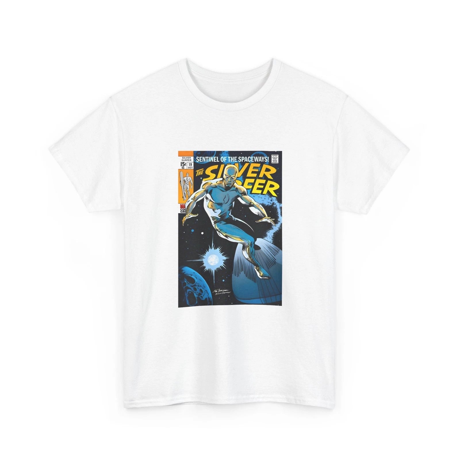 Silver Surfer Comic Cover T-Shirt, Retro Marvel Comic Tee, Vintage Comic Shirt