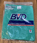 Vintage 1980’s BVD Mens Pocket Tee T-Shirt Green Preshrunk Cotton Sz Large