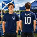 Personalised Scotland Flag 2026 Supporter T Shirt Custom Name Number Gift