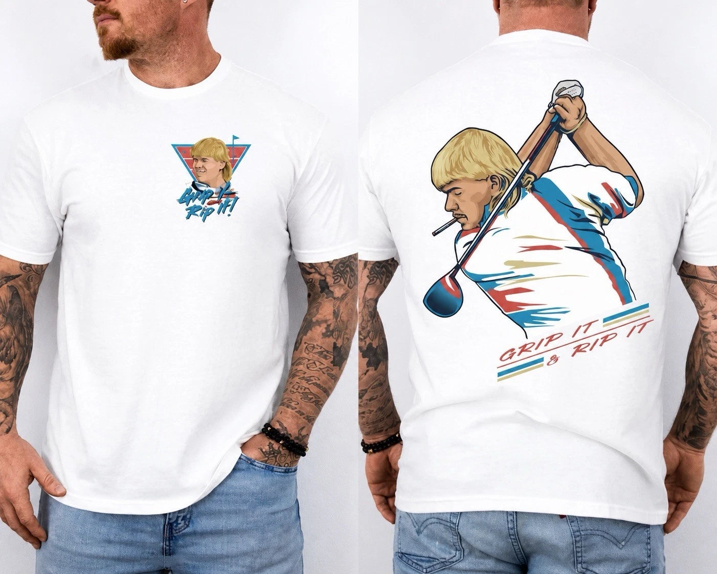 John Daly Golf Of America 4th Of July 250 Y T-shirt, Grip It And Rip It Golf Tee