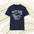 Throwbackmax West Side Park 1885 Classic Cut Baseball T-Shirt - Chicago Cubs