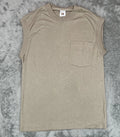 Fruit of the Loom Vintage T-Shirt NEW 1996 Muscle Pocket T Beige Size M 36-38