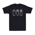 Cat Paws Rock Paper Scissors Vintage Novelty Funny Gift Men's Cotton T-Shirt