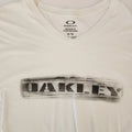 Oakley Graphic Logo Regular Fit Short Sleeve V-Neck Men's XL White T-Shirt