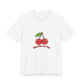 Kawaii Cherry Graphic Tee | vintage cherry design, fruit motif