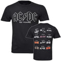 Official AC DC Logo History T Shirt 50Th Anniversary Fifty Years S to XXL New