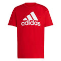 Adidas Men's Essentials Single Jersey Big Logo T-Shirt LARGE Scarlet IC9352 RED