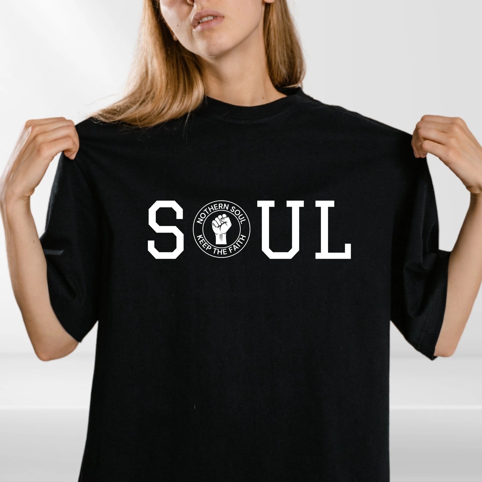 NORTHERN SOUL T-Shirt Keep The Faith Dance Motown MOD Scooter Music Mens Ladies