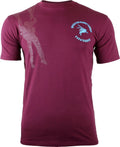 Maroon Pegasus Small Logo Paratrooper T-Shirt British 6th Airborne Division