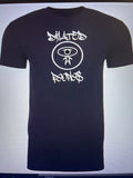 Dilated  Peoples Black T-Shirt With White Vinyl Adult Sizes (Bombatomik).