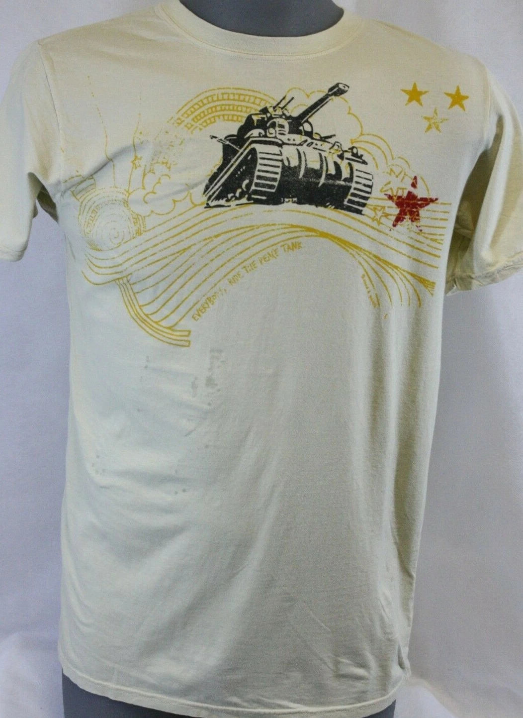 Mens David & Goliath Everybody Ride The Peace Tank Soviet Novelty Tee T-Shirt