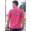 Burlebo Men’s Texas Star Tee Heather Crimson Graphic Texas Map Shirt Large NEW