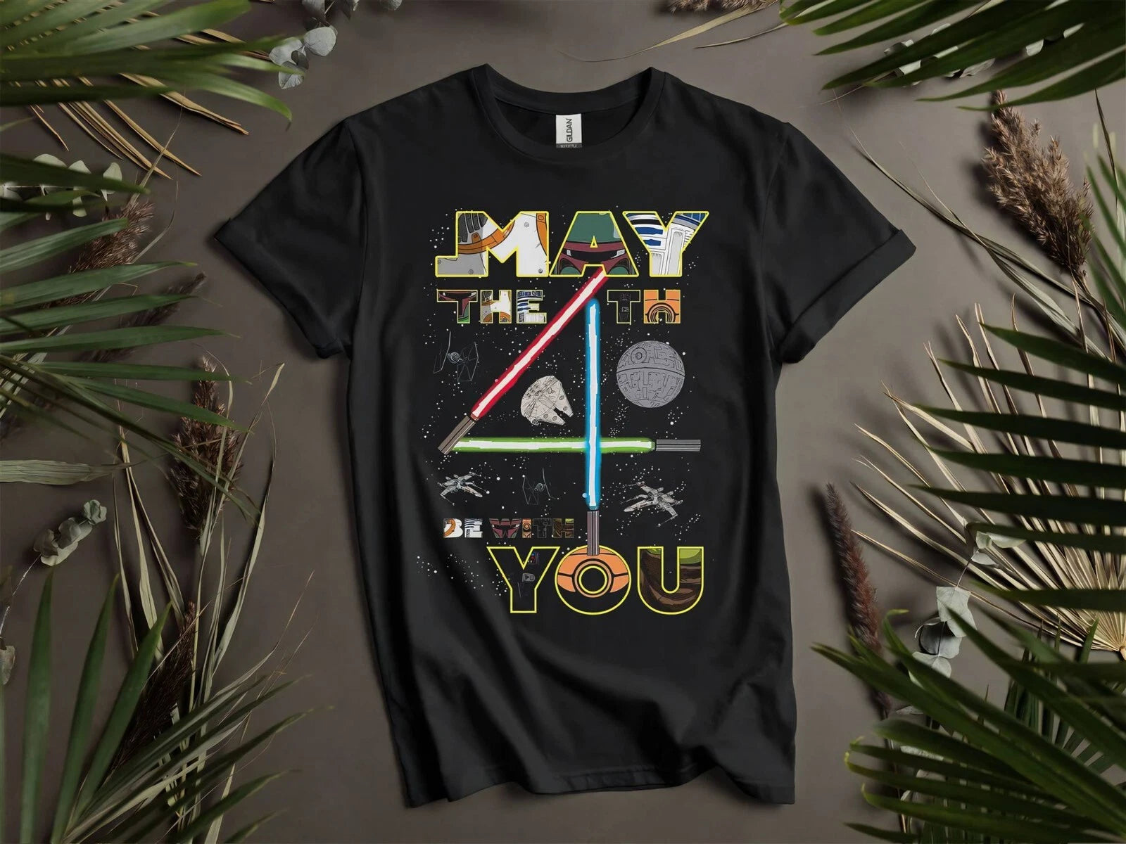 Retro May The 4th Be With You Light T-shirt T shirt Men Women Unisex Tshirt K697