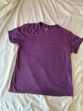 Alfani purple V-neck t shirt Short Sleeve Men’s Size XL