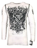 Xtreme Couture by AFFLICTION Men's L/S THERMAL Shirt LEGION White Biker S-2XL