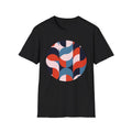 Retro Abstract Wave Pattern T-Shirt | Enjoy The Journey