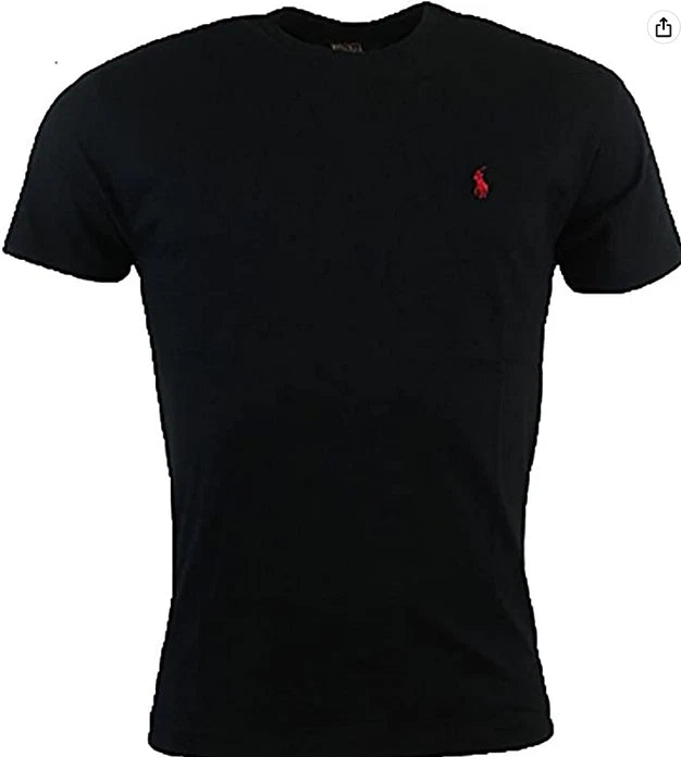 Polo Ralph Lauren Mens Custom Fit Crew Neck T Shirt in Black Size Small