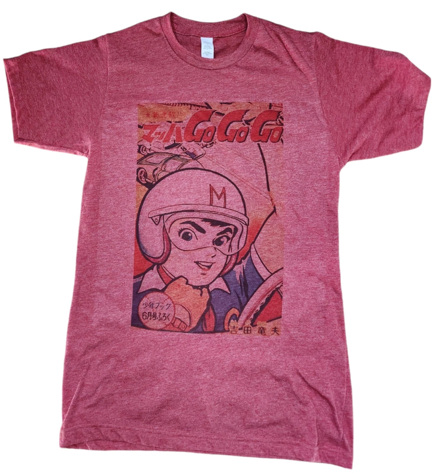 Speed Racer T-shirt Retro Design Men's Color Vintage Red Soft Style Gift Idea