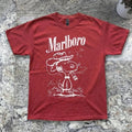 Gildan Red Marlboro Snoopy Graphic T Shirt Vintage Style Reprint Tee S-5XL