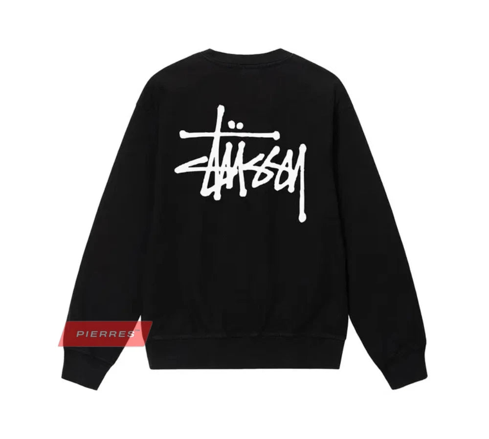 Stussy Basic Crewneck - Black - S