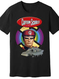 Captain Scarlet Retro Vintage 60s Sci-Fi Graphic Black Men's T-Shirt S-3XL