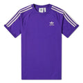 Adidas Originals 3 Stripes Logo Tee Men's Trefoil Vintage Shirt Purple Purple XS