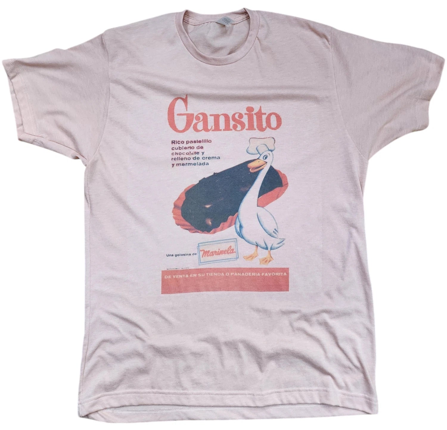 Men's 1957 Mexican Gansito t-shirt marinela color retro vintage peach gift
