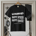 Happy Spouse Happy House T-Shirt – "Upgrade Complete" Marriage Gift (Dark Color)