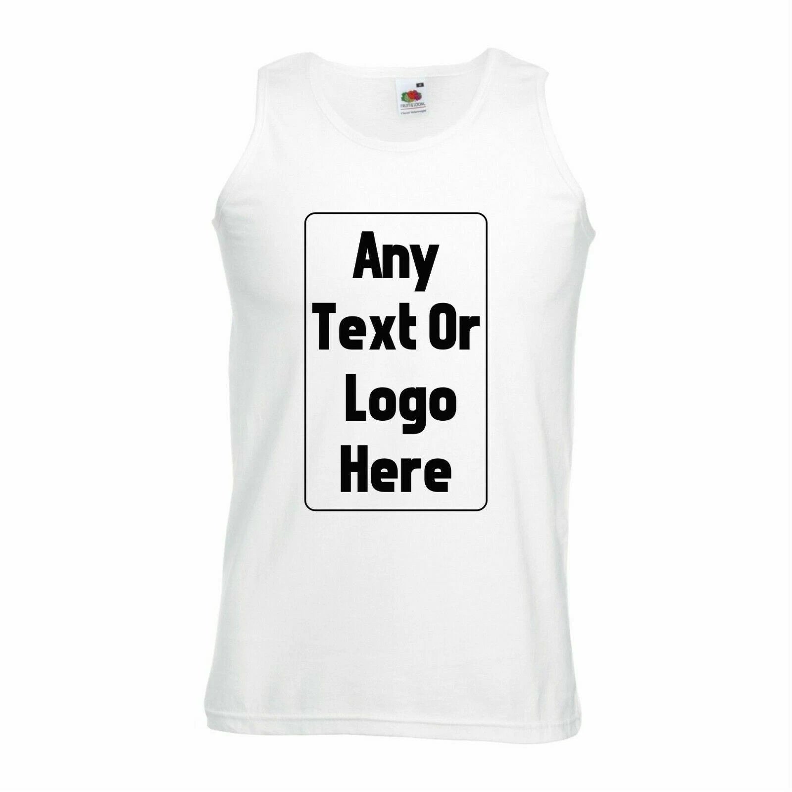 Personalised Custom Printed Valueweight Athletic Vest Sport Gym Summer Tank Tops
