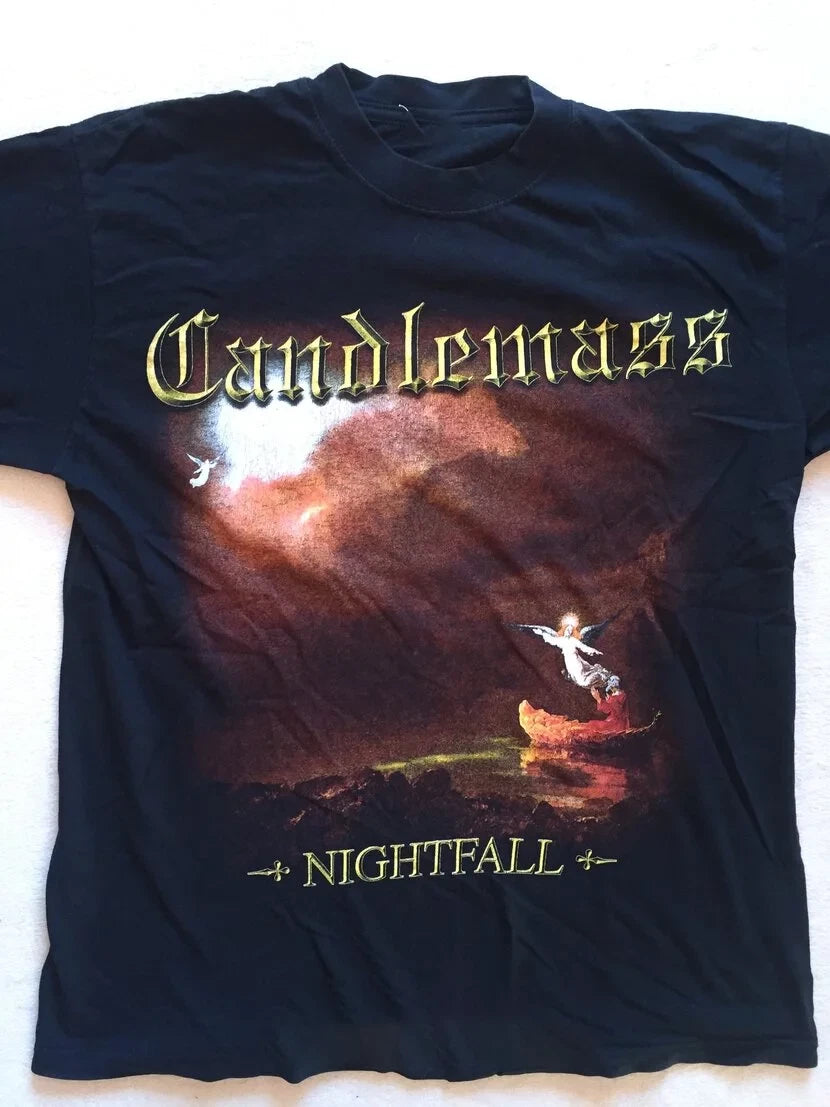 Vintage Candlemass Band Nightfall T-Shirt Size S to 5XL 2F868