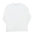 Vince Men's Optic White Jersey Knit Crew-Neck Long Sleeve T-Shirt L
