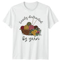 Easily Distracted By Yarn T-Shirt Yarn Craft Knitting Gift For Him