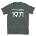 Classic Retro Inspired Graphic Birthday 1971 Vintage Short-Sleeve Unisex T-Shirt