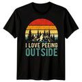 Camping I Love Peeing Outside T-Shirt Funny Hiking Outdoors Gift Men Women Tee