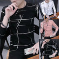 Streetwear Men T-Shirt Blouse Slim Fit Spring Clothing Summer T Print Tops